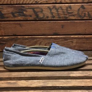 TOMS Classic Slip On light Blue Denim Women’s 10